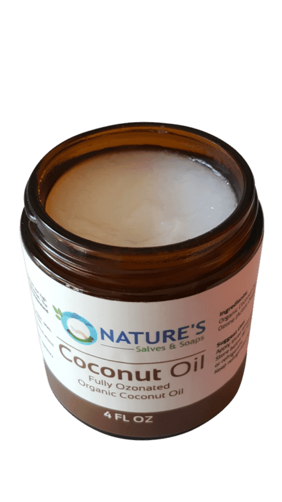4 oz. Ozonated Coconut Oil - Open Jar