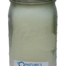 32 oz. ozonated organic olive oil clear jar
